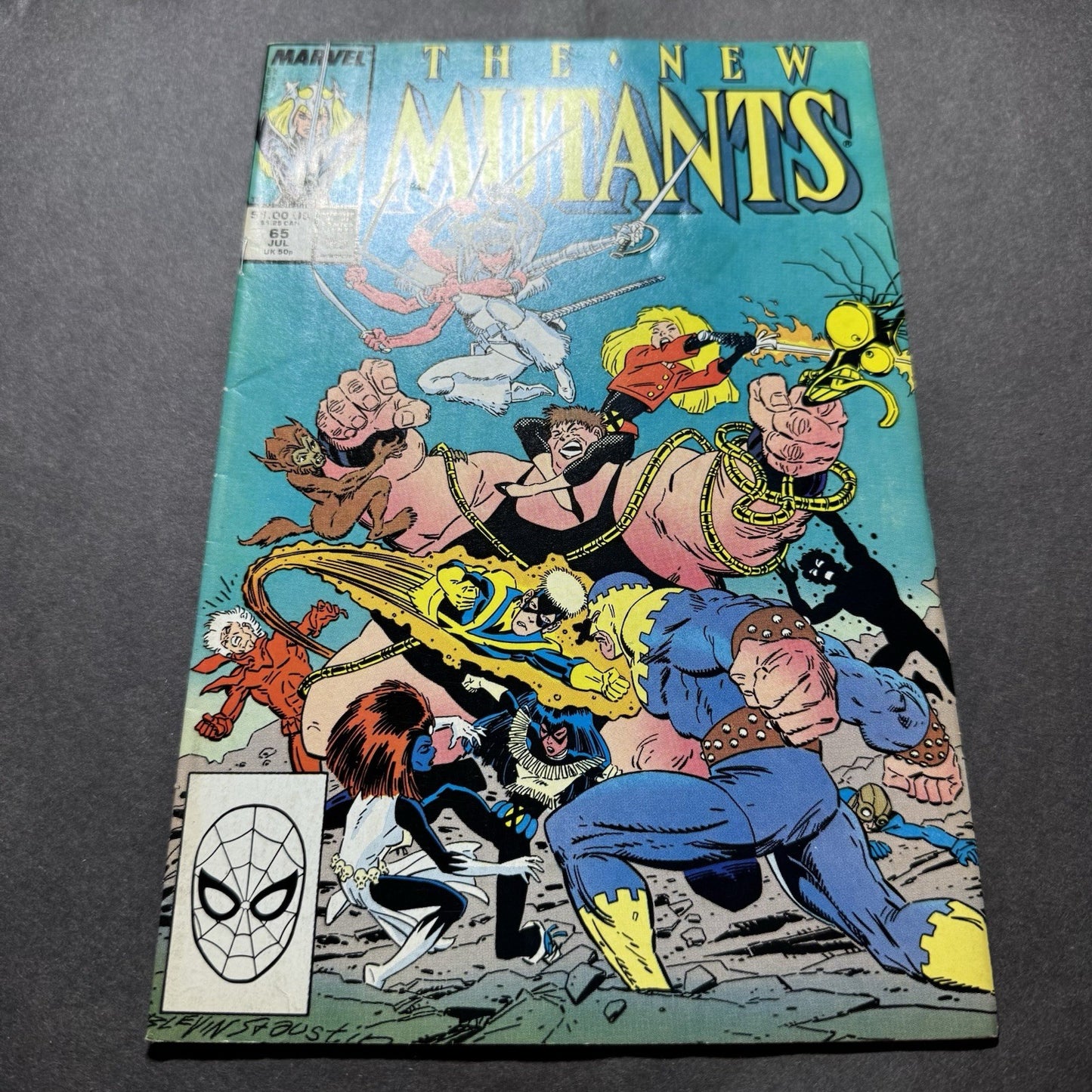 New Mutants 65 - Debut Of Magik’s Suit Of Armor - Copper Age Marvel Comics 1988