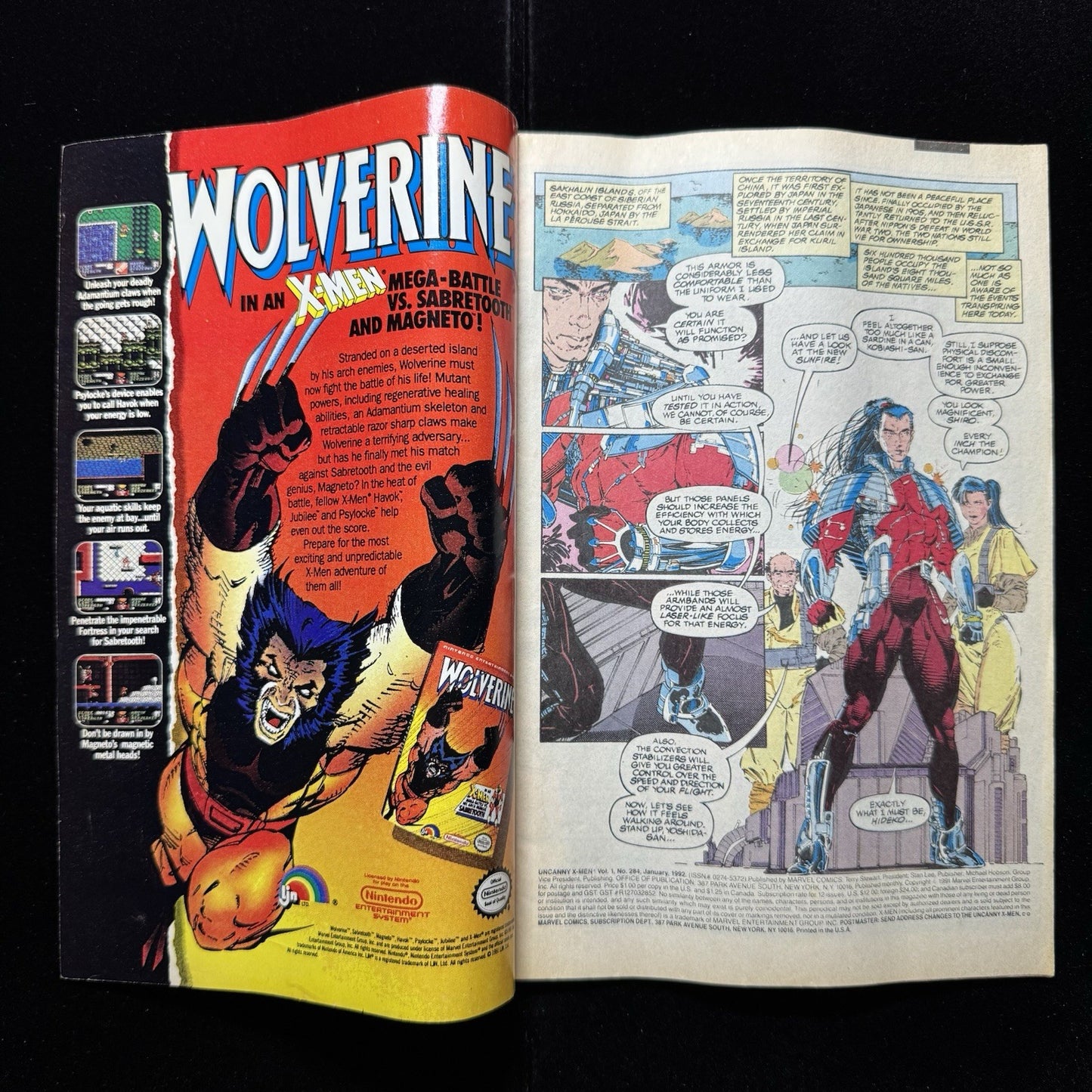 Uncanny X-Men 284 And 271 - Comic Bundle - Copper Age Marvel Comics 1990/92