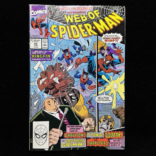 Web Of Spider-Man 65 - Copper Age Marvel Comics 1990