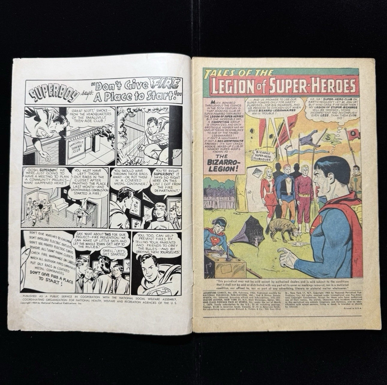 Adventure Comics 329 - 1st App Bizzaro Legionnaires - Silver Age Dc Comics 1965