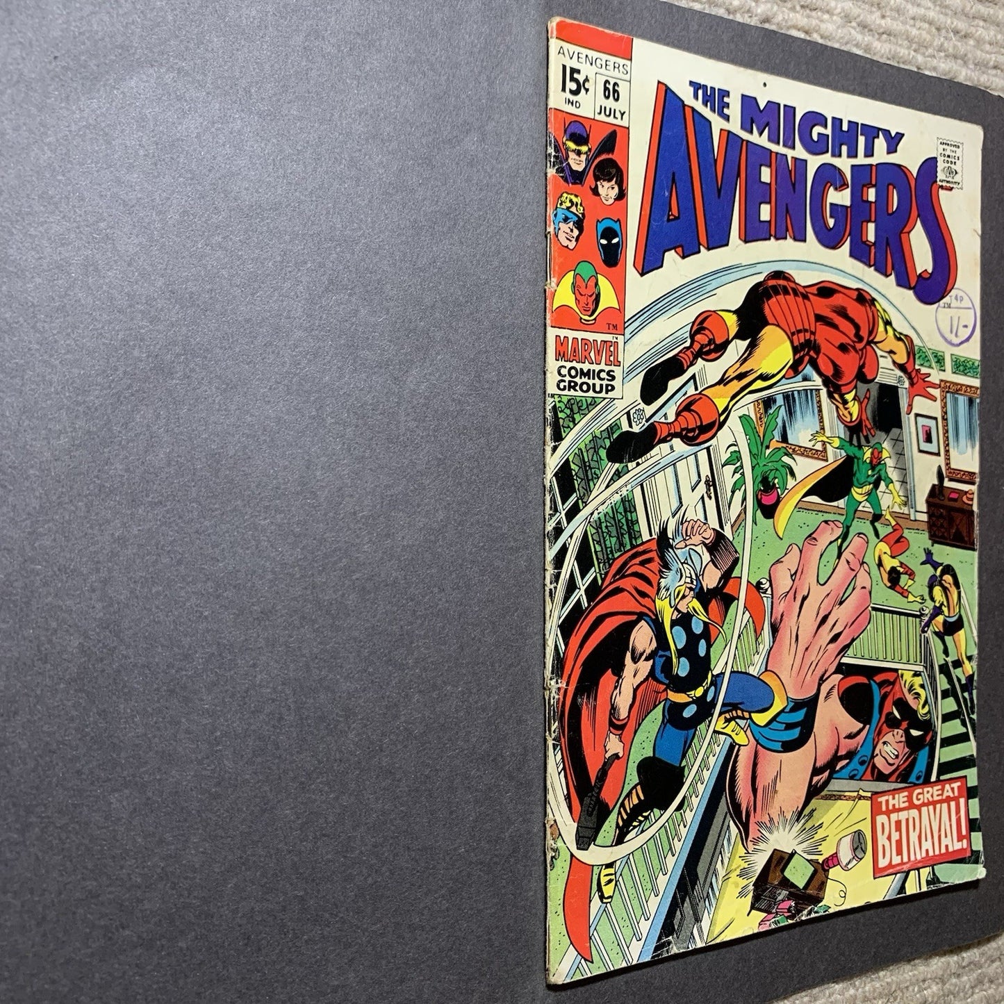 Avengers 66/ Silver Age Marvel Comics 1969
