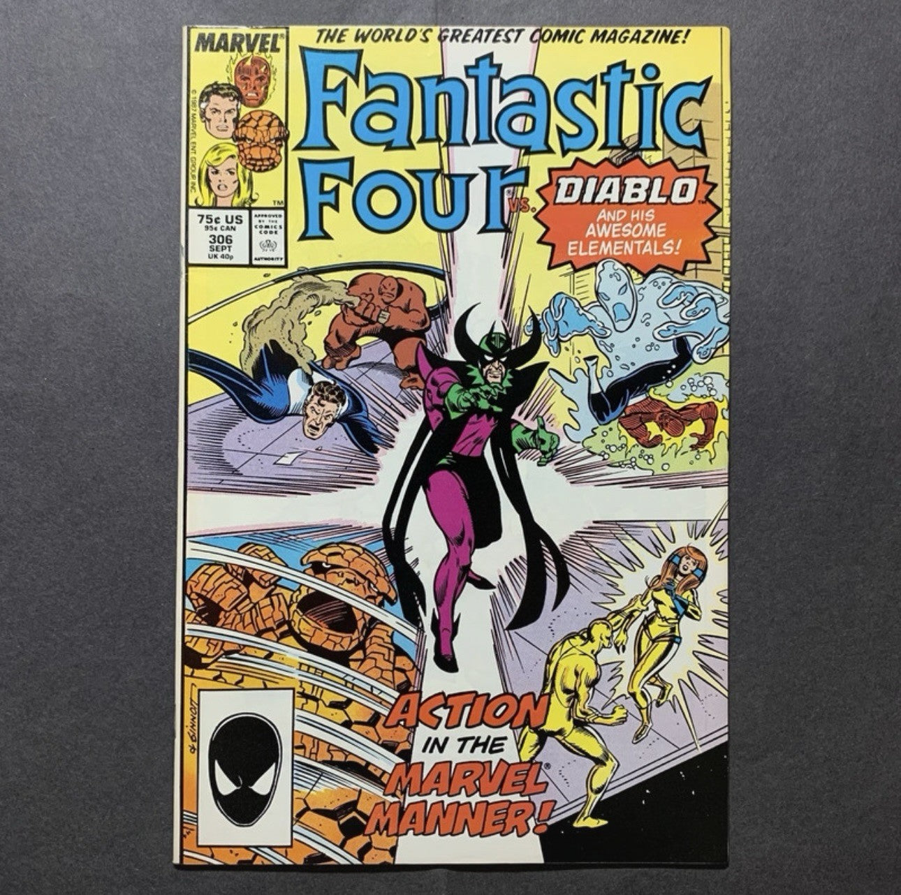 Fantastic Four 306/ copper age marvel comics 1987