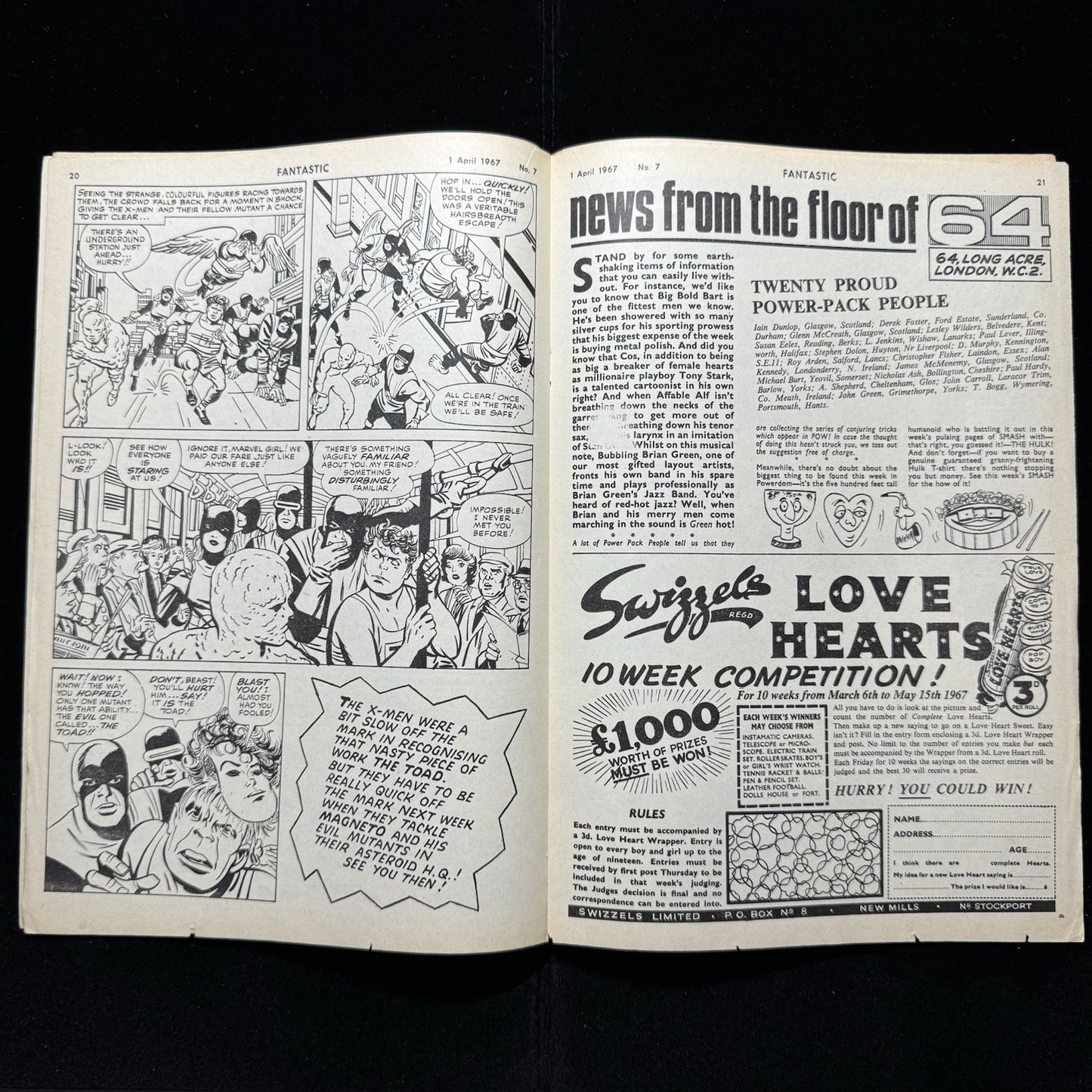 Fantastic! 7 - British Comics - Silver Age Odhams/ IPC Magazines Comics 1967