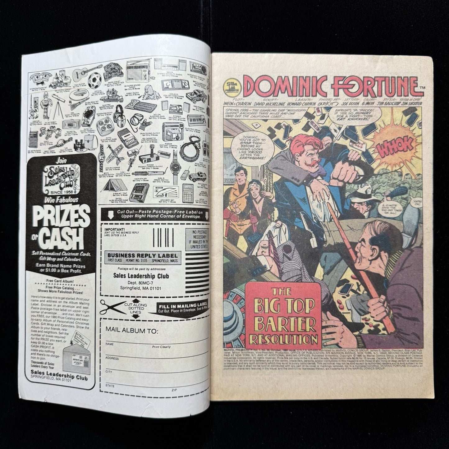 Marvel Premiere 56 - 1st App Of Dominic Fortune - Bronze Age Marvel Comics 1980