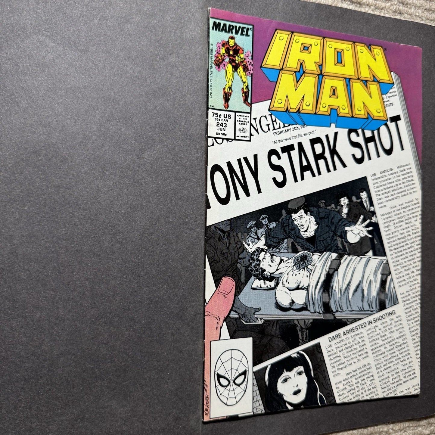 Iron Man 243 - Copper Age Marvel Comics 1989