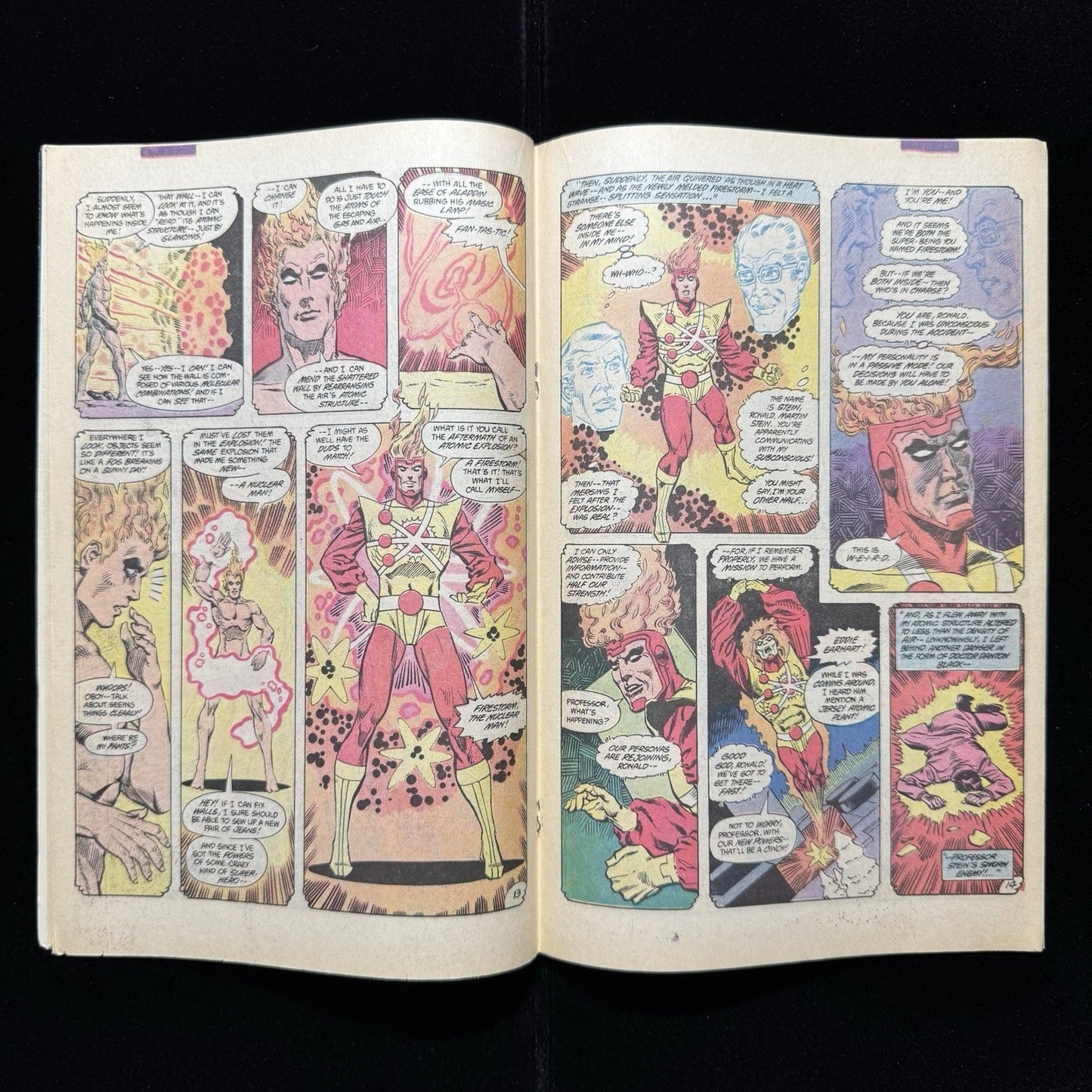 Firestorm The Nuclear Man - Origin Of Firestorm - Copper Age Dc Comics 1984