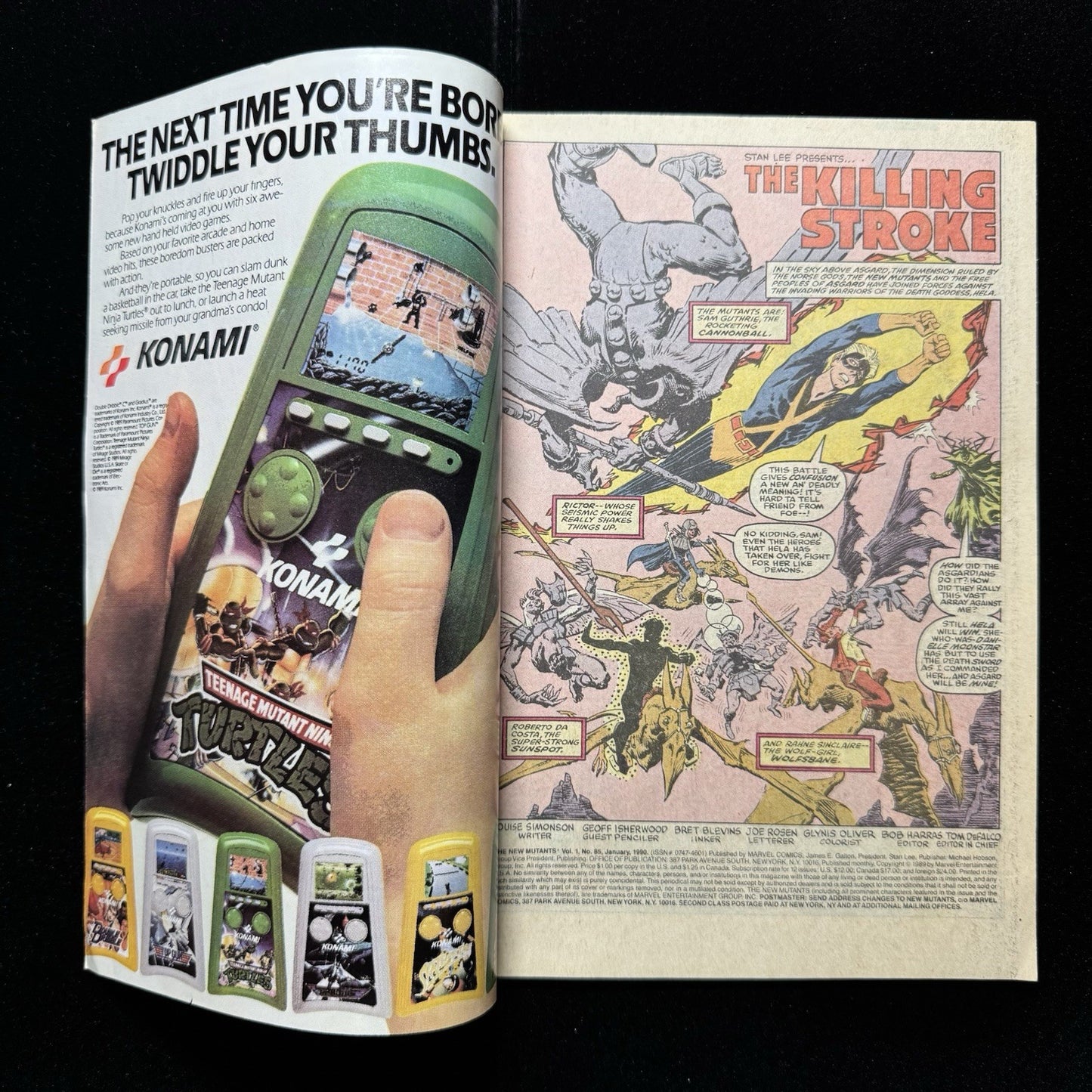 New Mutants 85 - Early Collab Of Liefeld And McFarlane - Copper Age Marvel 1990