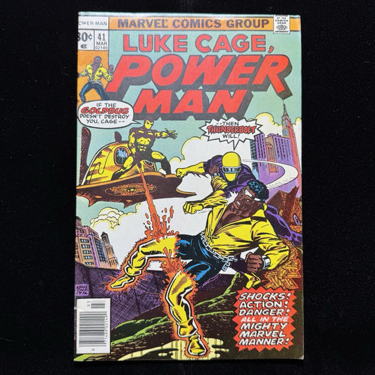 Like Cage Power Man 41 - 1st App Bill Carver & Goldbug - Bronze Age Marvel 1977