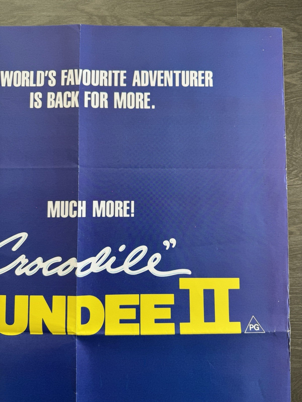 Crocodile Dundee II 1988 Original UK Quad Poster - Folded - Vintage Poster