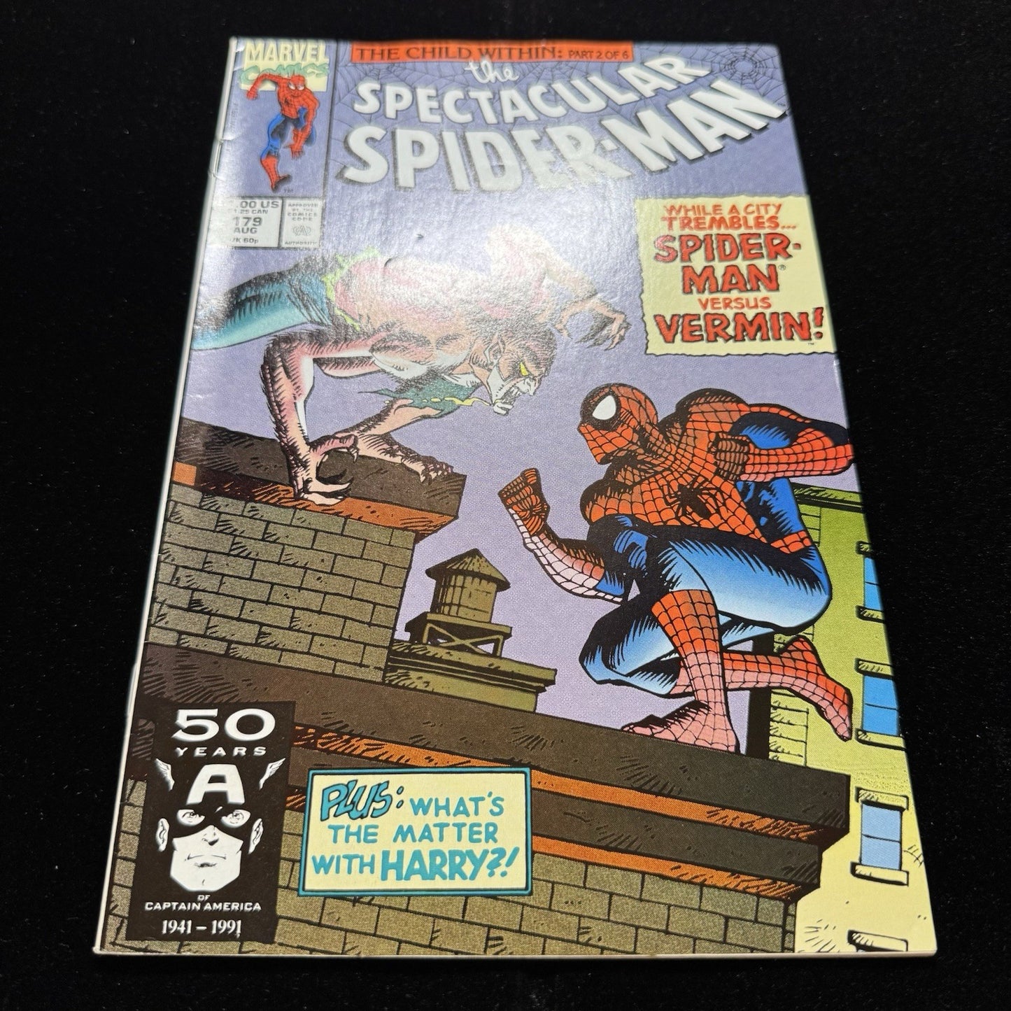 Spectacular Spider-Man 179 - Copper Age Marvel Comics 1991