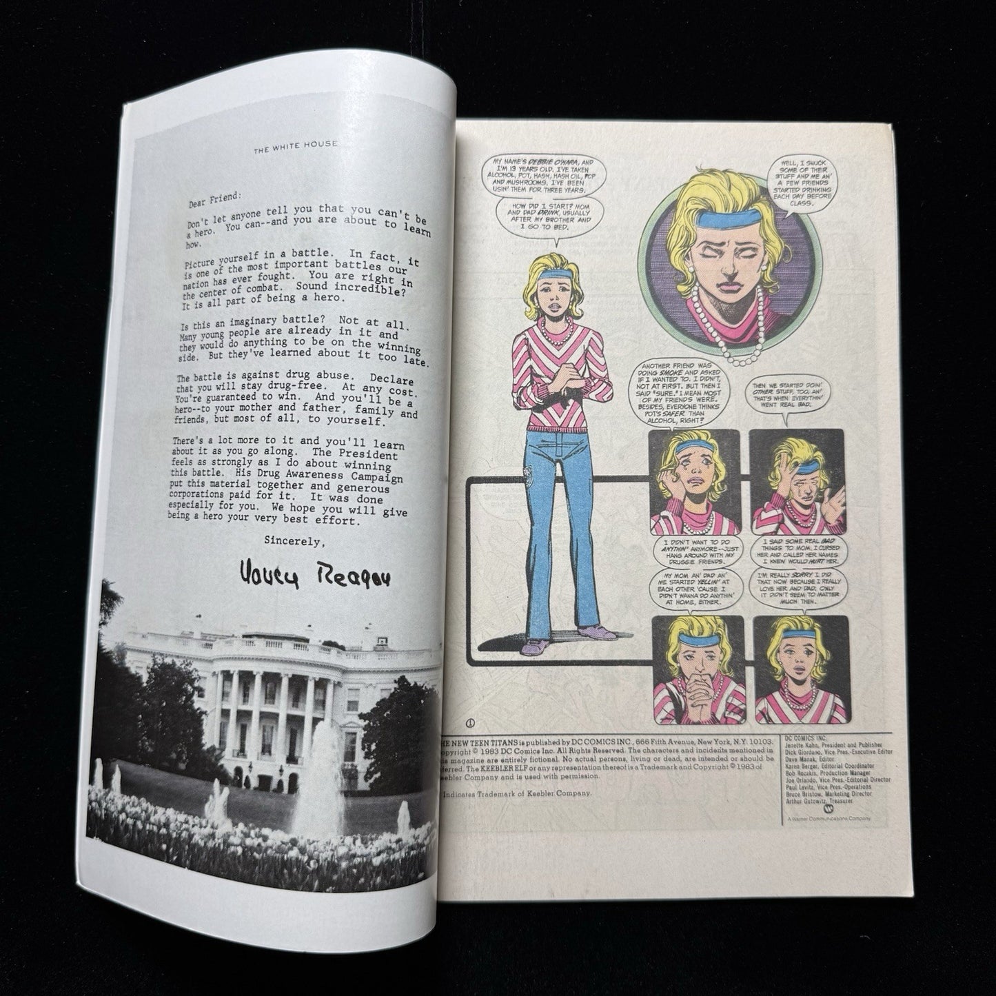 New Teen Titans: Drug Awareness Special 1 - Bronze Age Dc Comics 1983