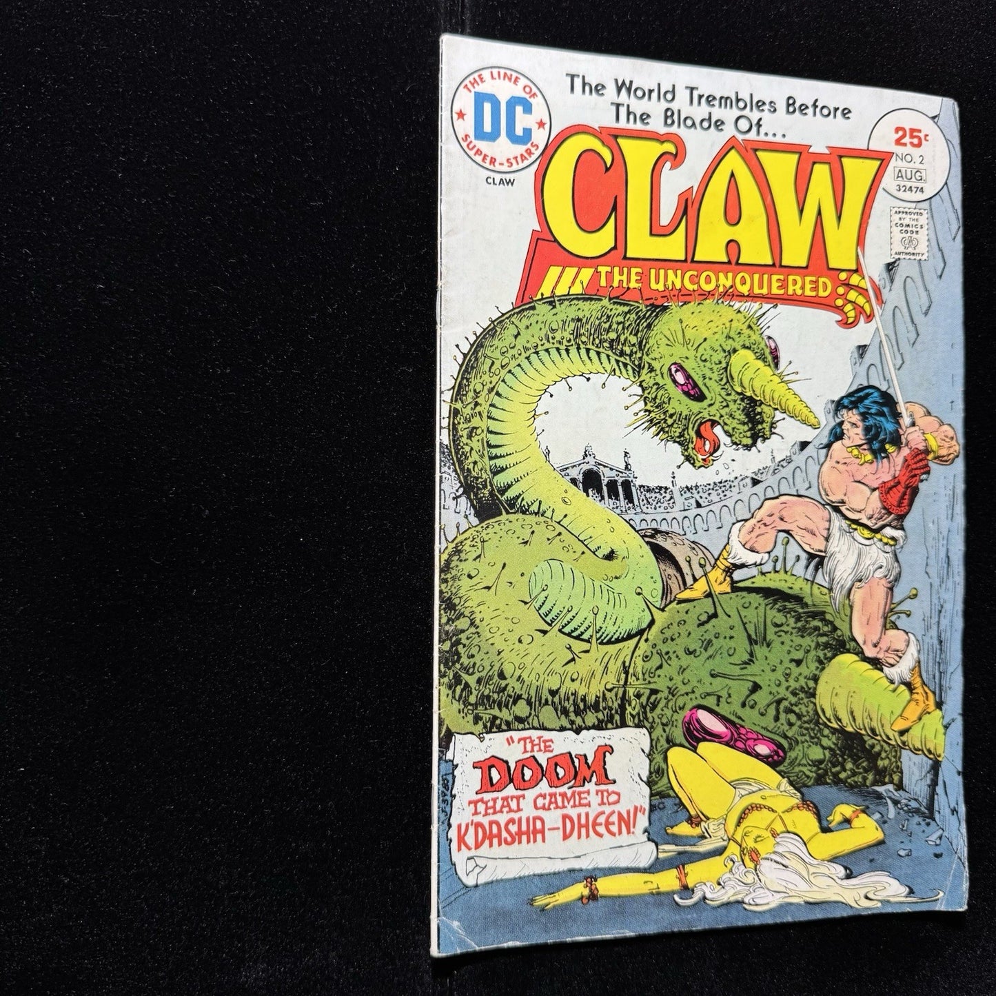 Claw The Unconquered 2 - Bronze Age Dc Comics 1975