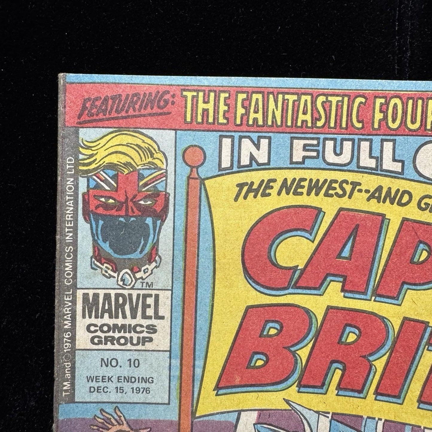 Captain Britain 10 - 1st Cover App Of Betsy Braddock - Bronze Age Marvel 1976