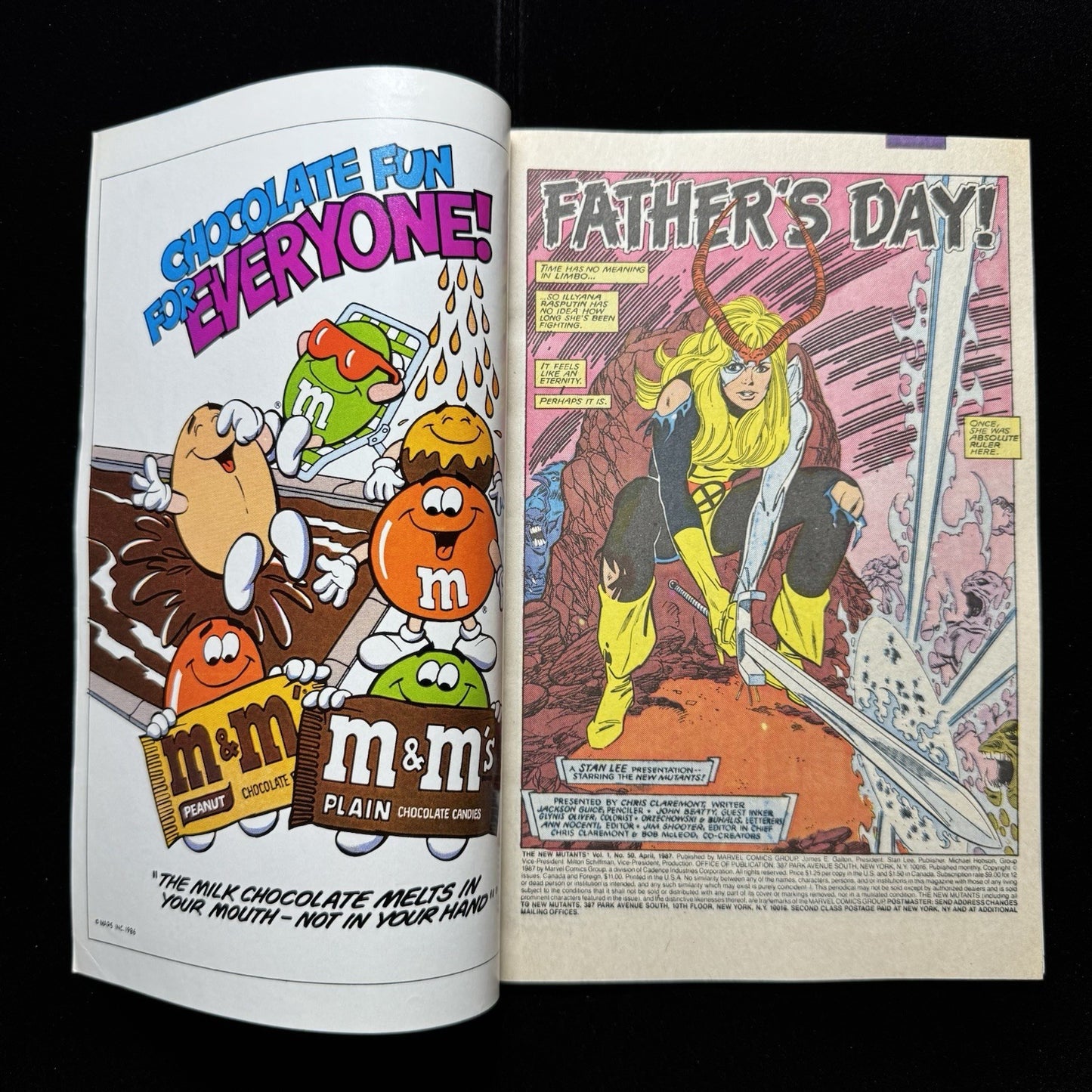 New Mutants 50 - Cameo Appearance Of Grimjack - Copper Age Marvel Comics 1987