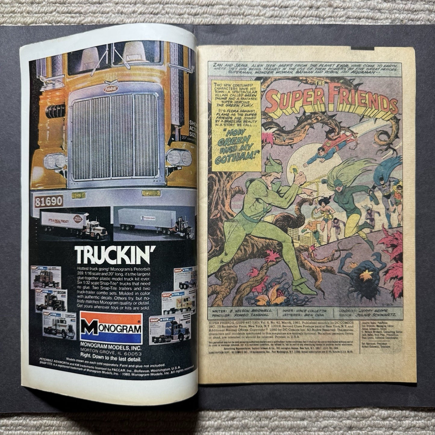 Super Friends 42 - 1st Appearance Of Green Fury - Bronze Age Dc Comics 1981