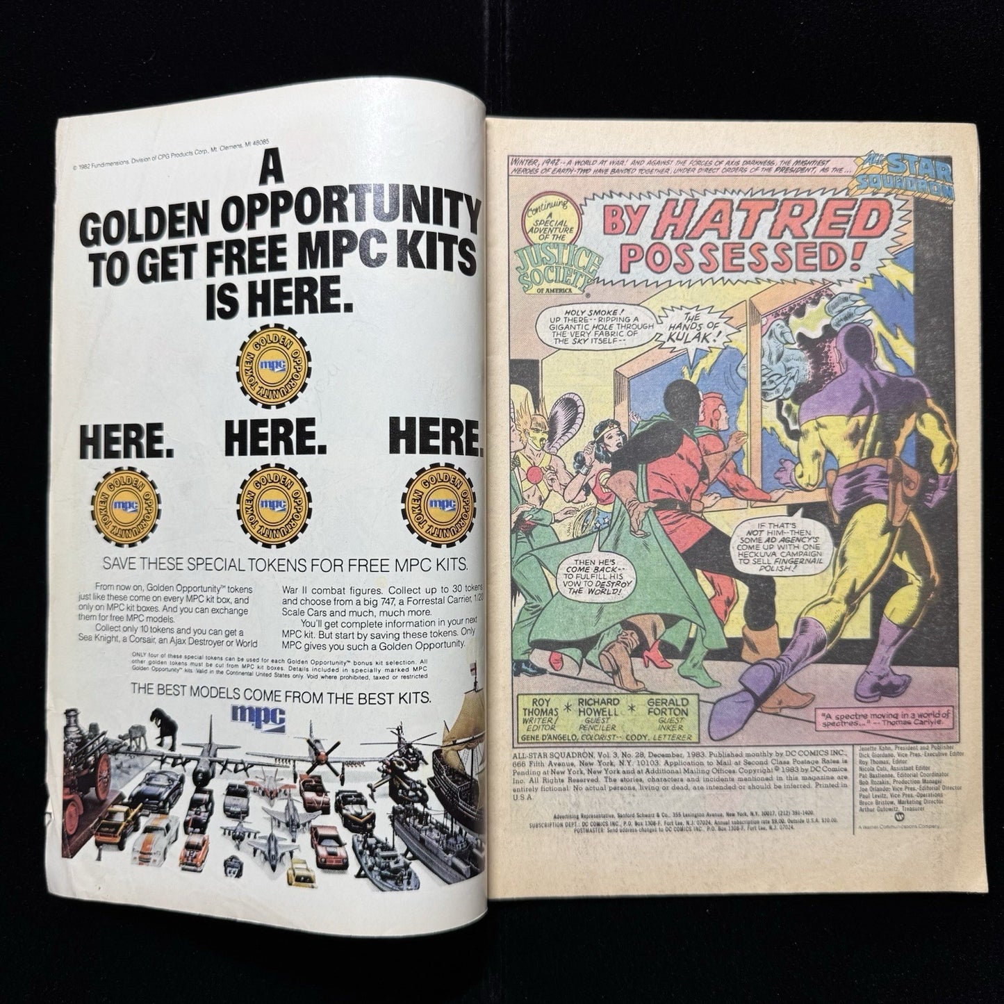 All Star Squadron 28 - Bronze Age Marvel Comics 1983
