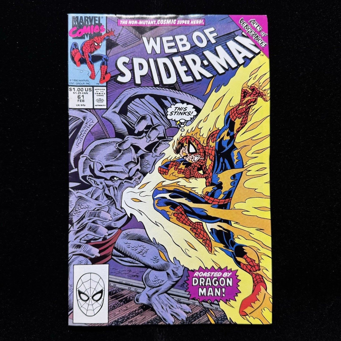 Web Of Spider-Man 61 - Copper Age Marvel Comics 1990