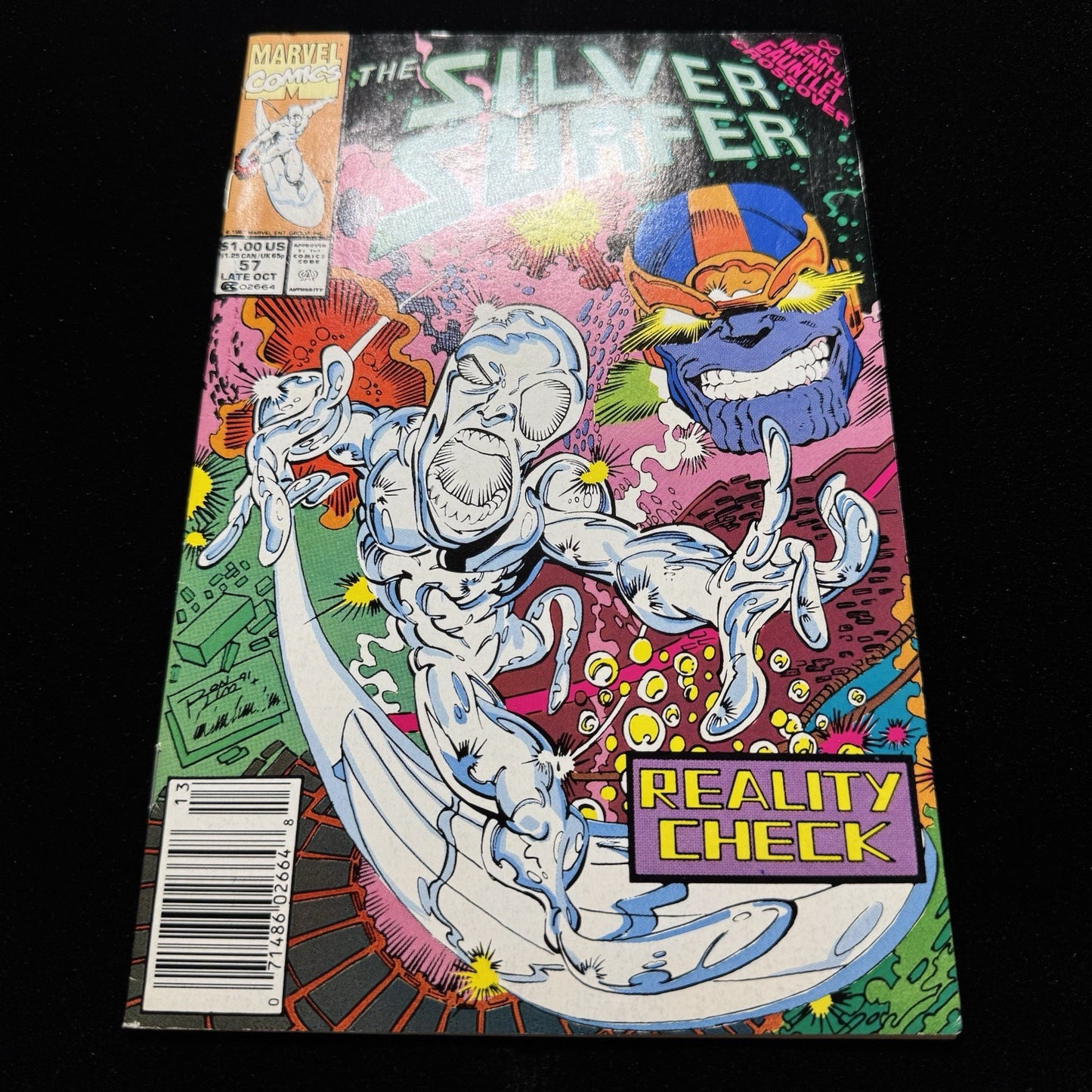 Silver Surfer 57 - Newsstand - Copper Age Marvel Comics 1991