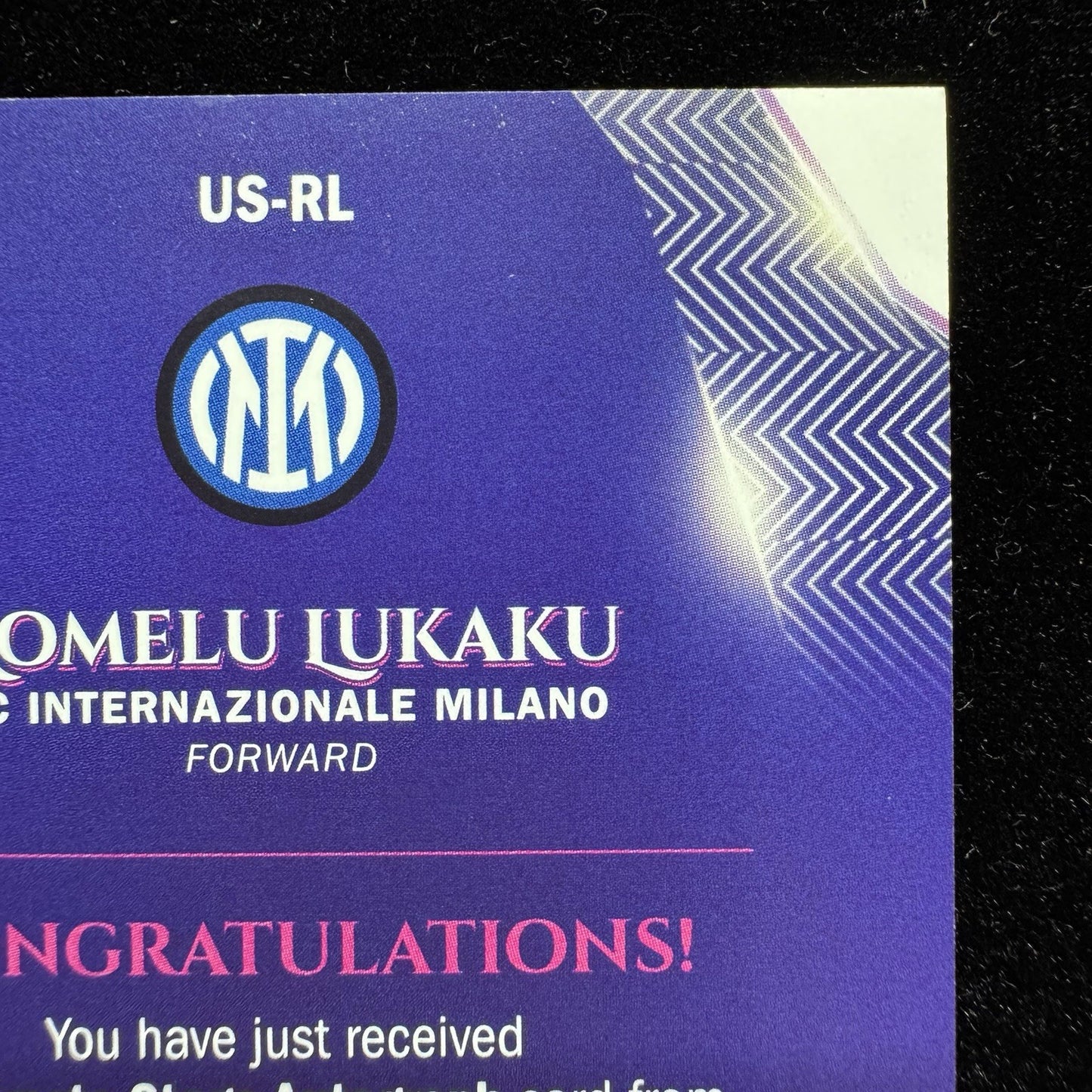 Romelu Lukaku Ultimate Stage Auto US-RL2022-23 Topps UEFA Inter Milan