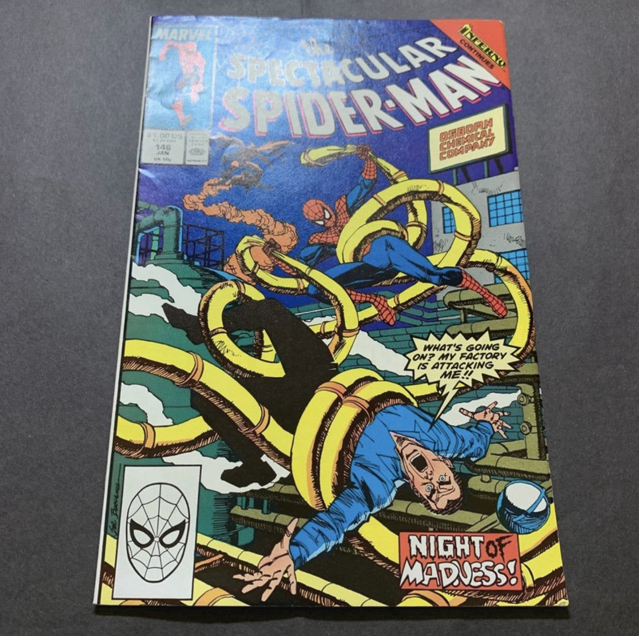 Spectacular Spider-Man 146 - Copper Age Marvel Comics 1989