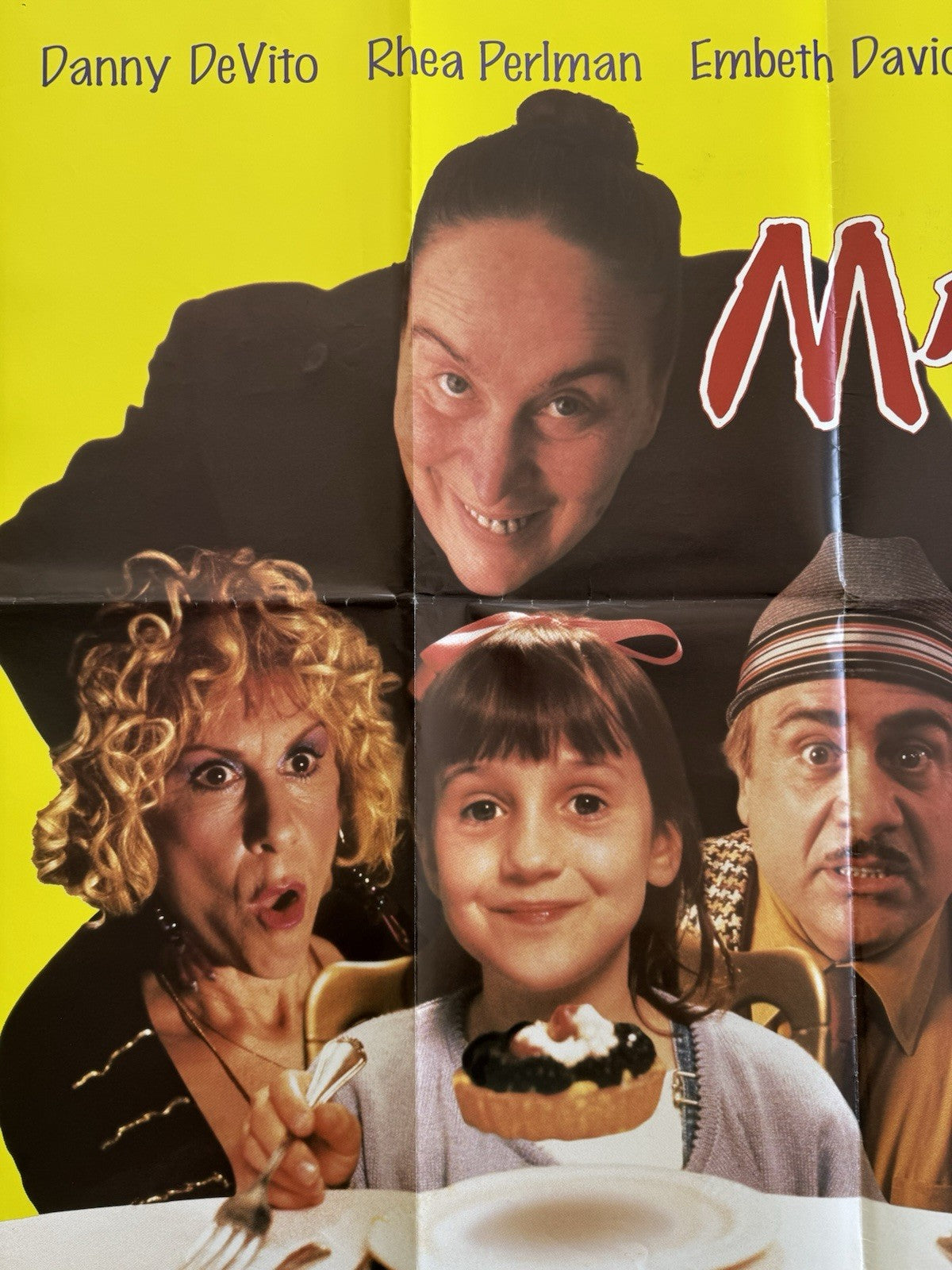 Matilda 1996 - Original UK Quad Poster - Double Sided - Folded - Roald Dahl