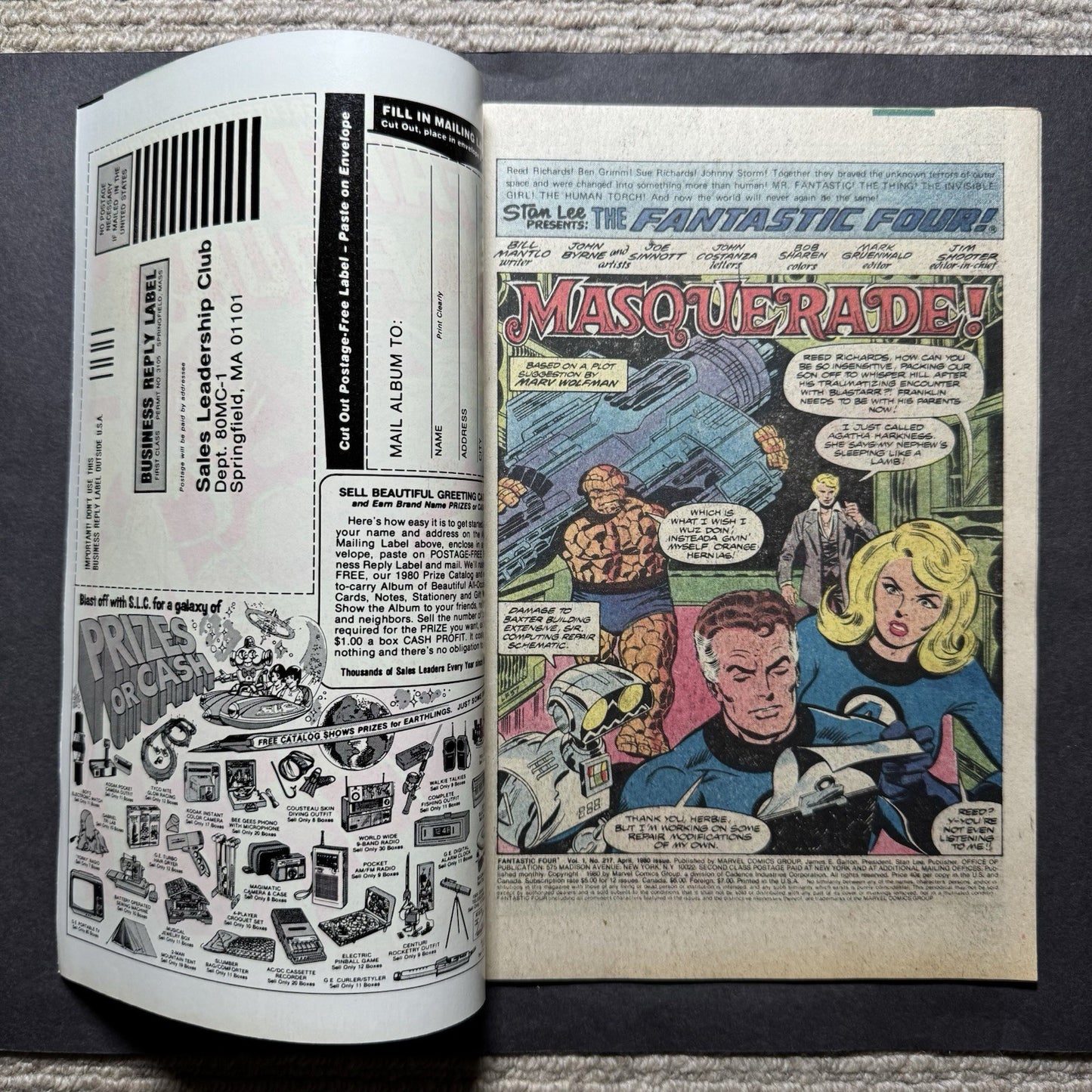 Fantastic Four 217 - Bronze Age Marvel Comics 1980