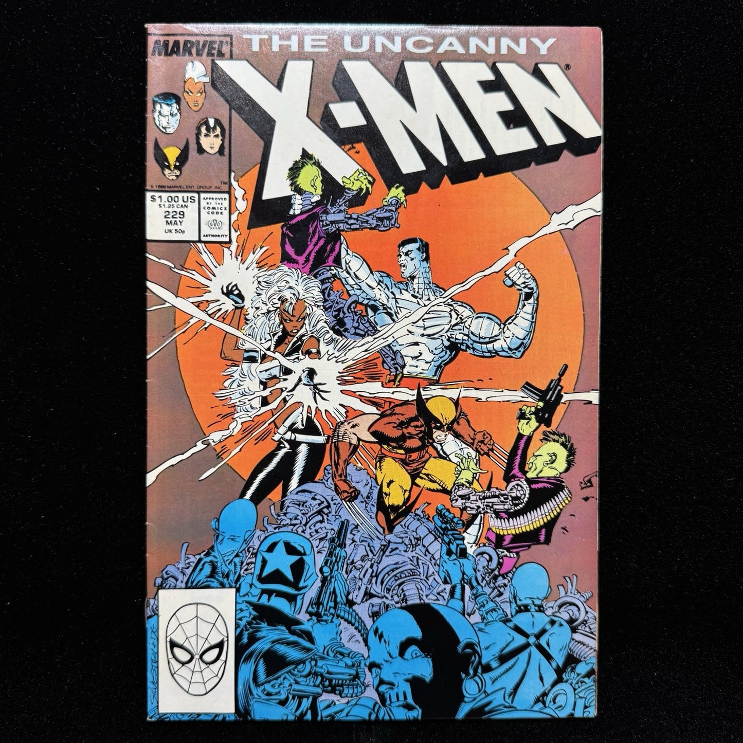 Uncanny X-Men 229 - 1st App Of The Reavers - Copper Age Marvel Comics 1988