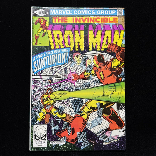Iron Man 143 - 1st Appearance Of Sunturion- Bronze Age Marvel Comics 1981