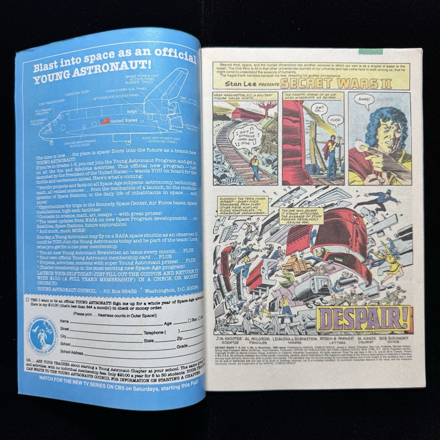 Secret Wars II 5 - 1st Appearance Of Boom Boom - Copper Age Marvel Comics 1985