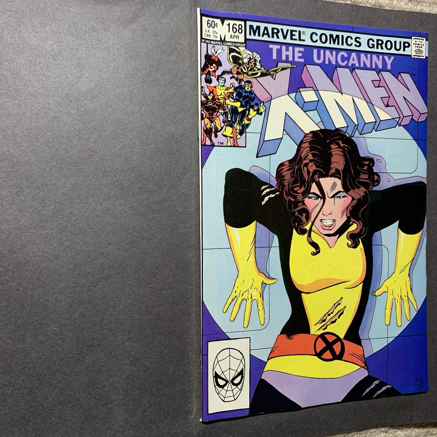 Uncanny x-men 168/ Bronze Age marvel comics 1983
