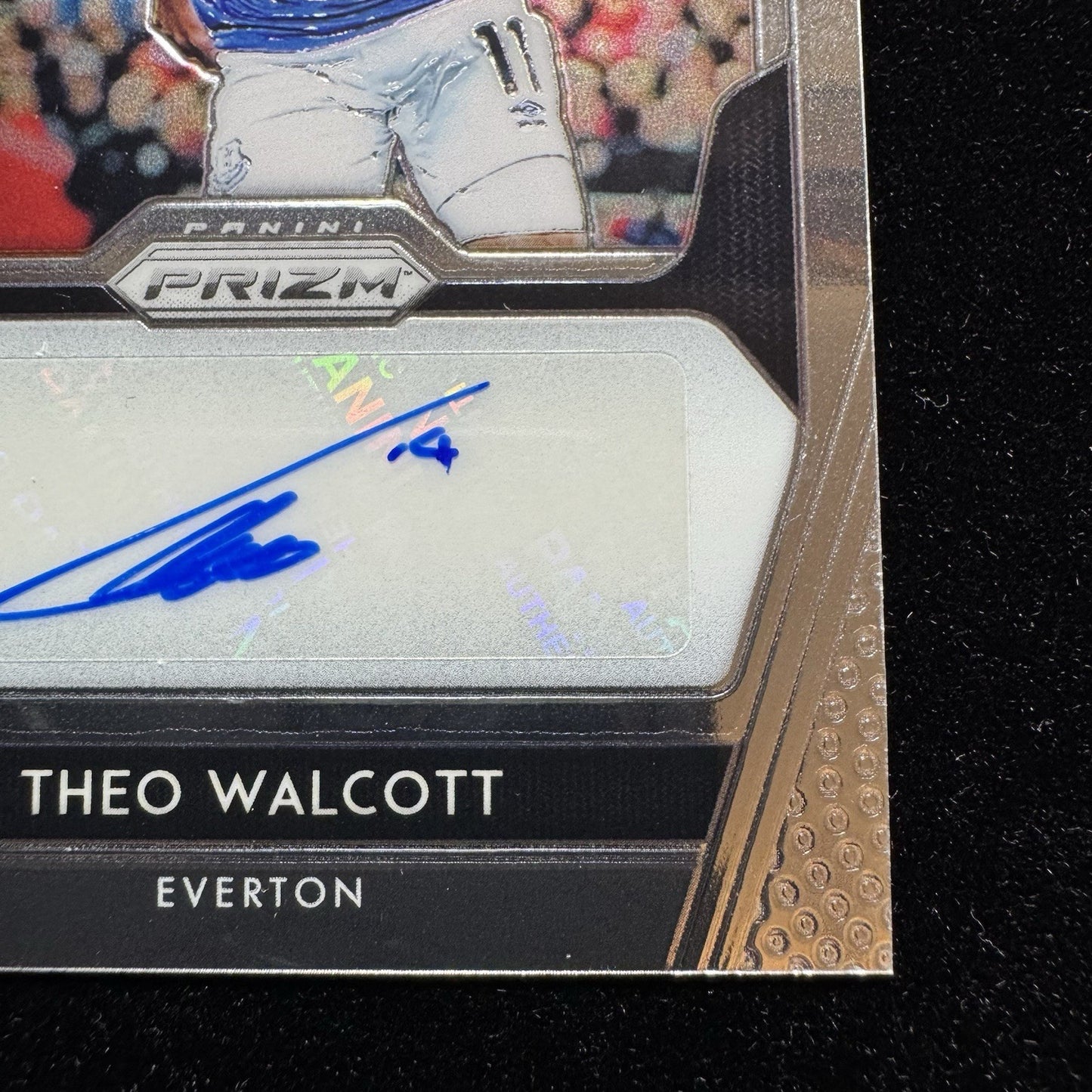 Theo Walcott Prizm Auto S-TWA 2019-20 PaniniEverton Autograph Card