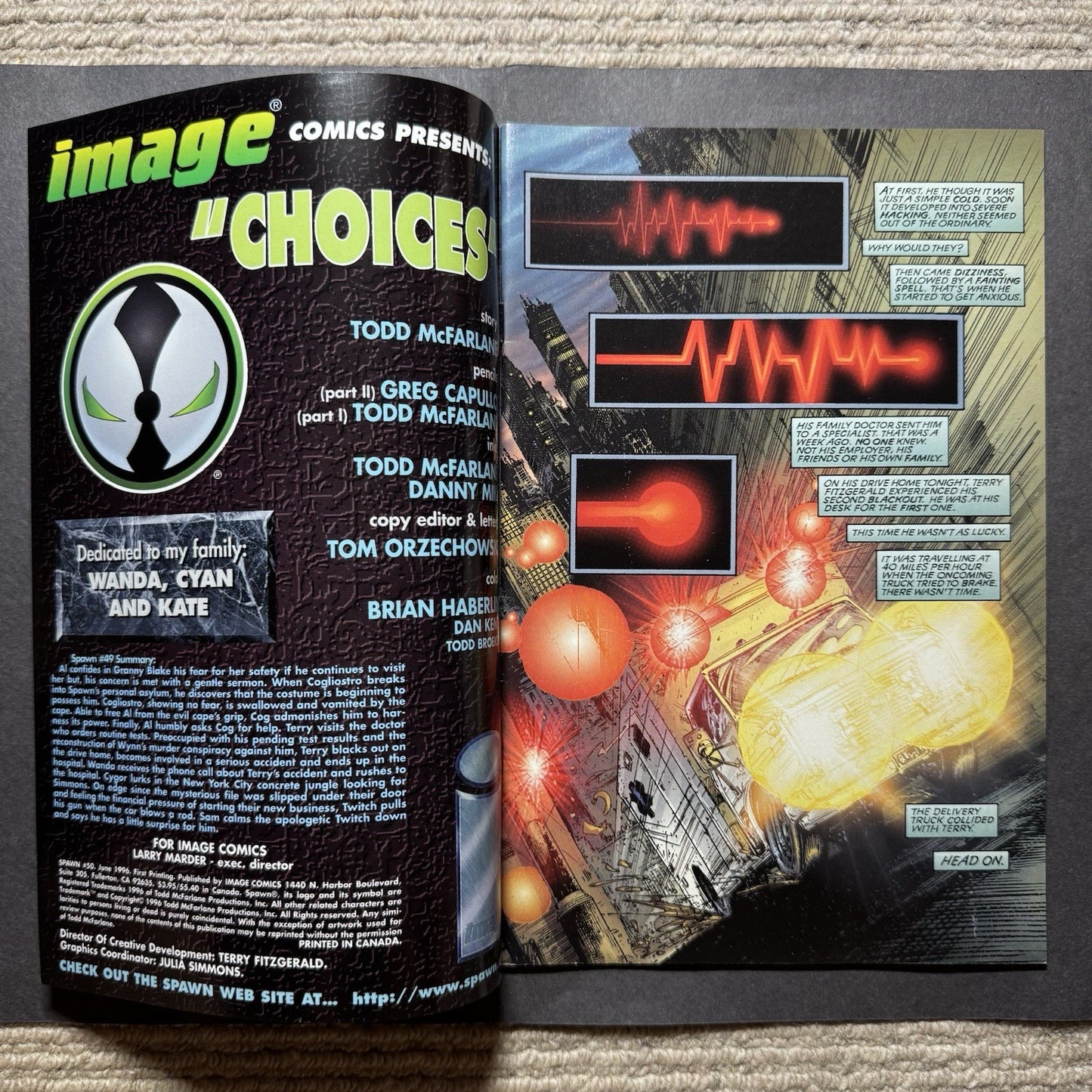 Spawn 50 - Todd McFarlane - Modern Age Image Comics 1996