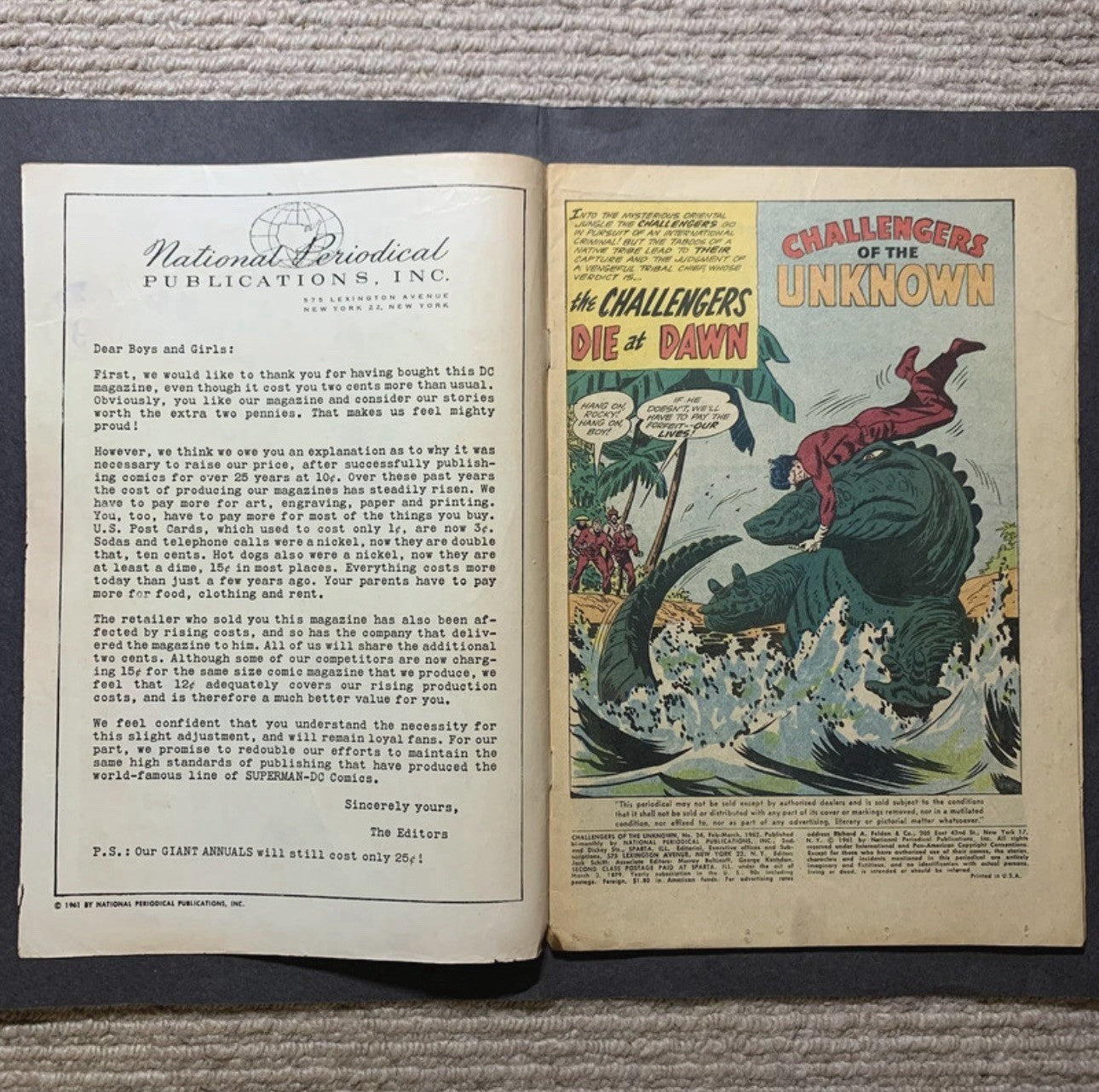 Challengers Of The Unknown 24 - Silver Age Dc Comics 1962