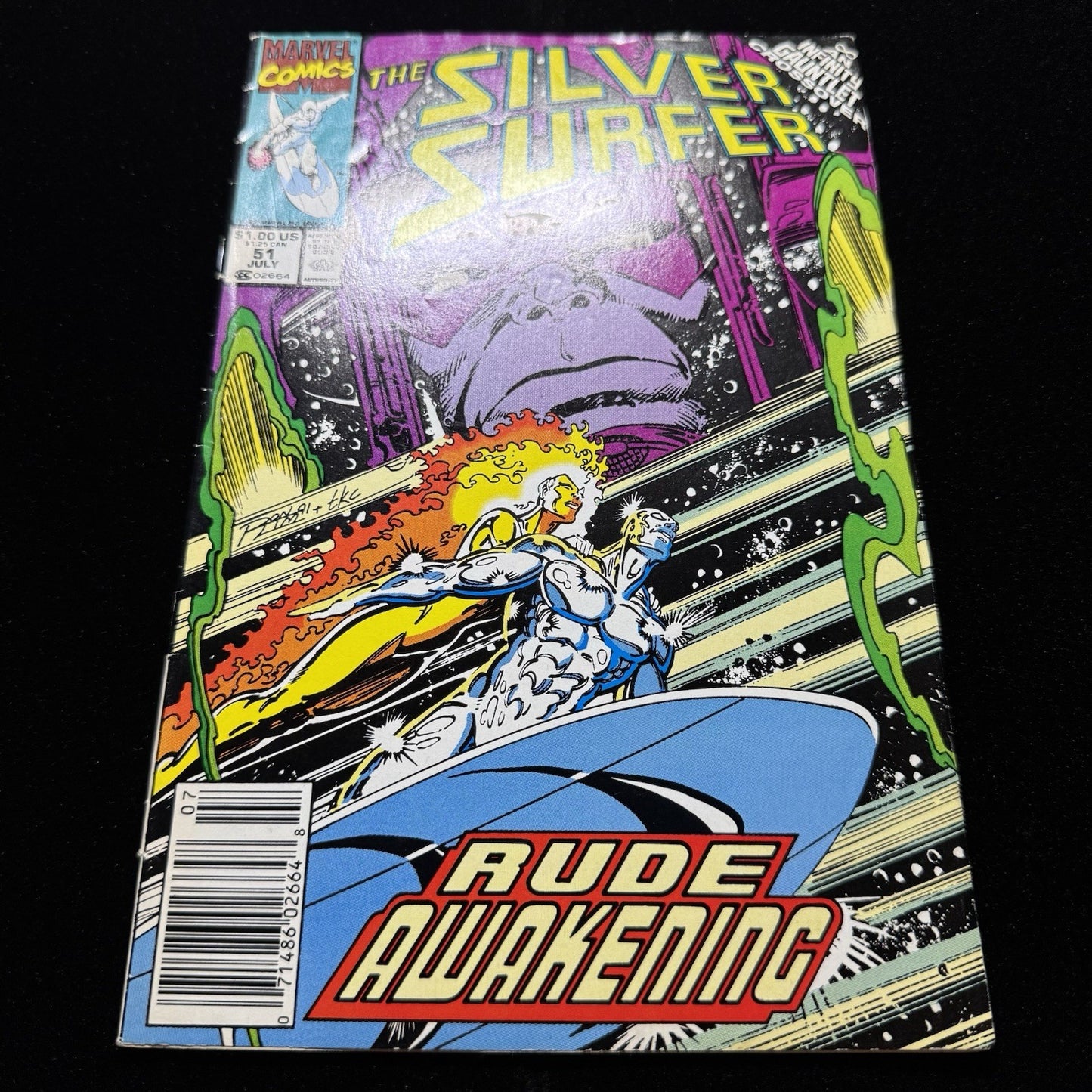 Silver Surfer 51 - Newsstand - Copper Age Marvel Comics 1991
