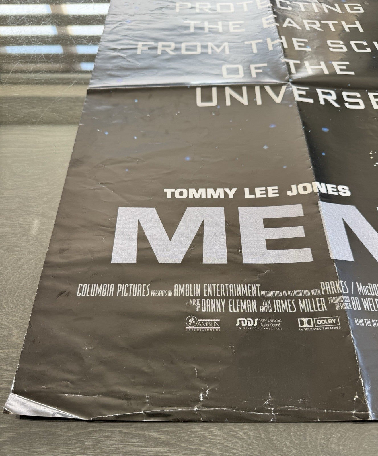 Men in Black 1997 - Original UK Quad Poster – Folded – Vintage Double Sided