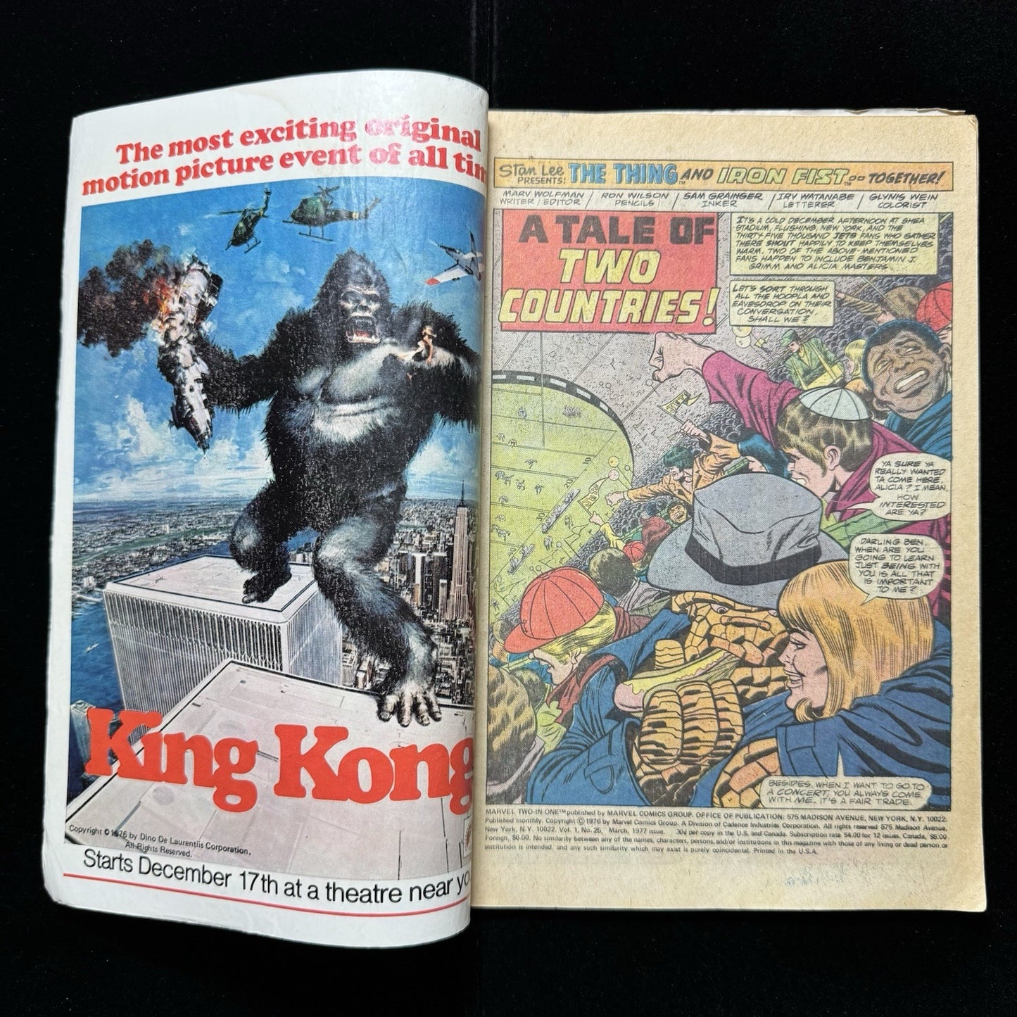 Marvel Two In One 25 - Bronze Age Marvel Comics 1977