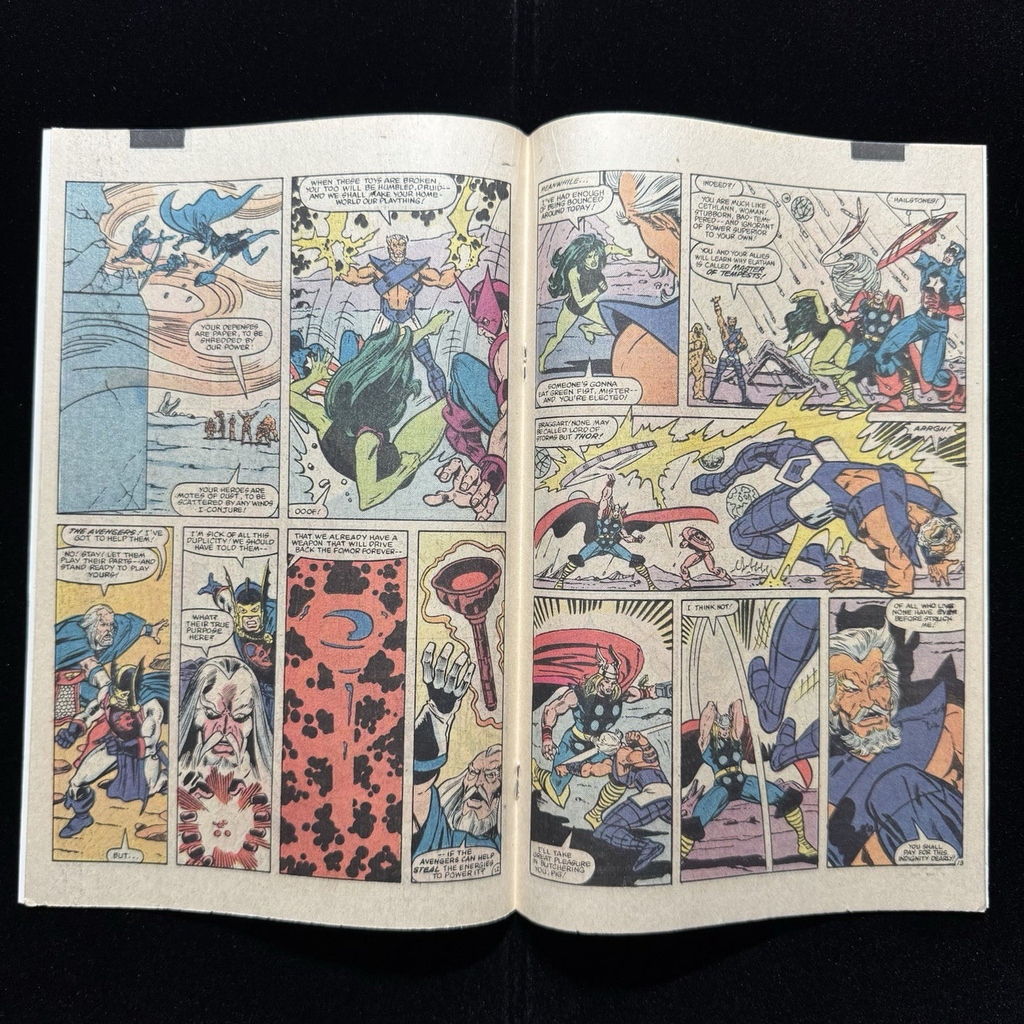 Avengers 225 - Cover Art  By Ed Hannigan - Bronze Age Marvel Comics 1982