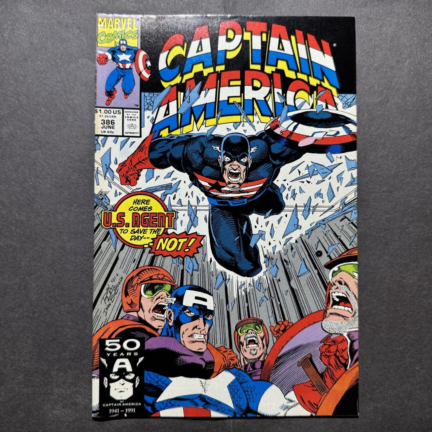 Captain America 386 - Copper Age Marvel Comics 1991