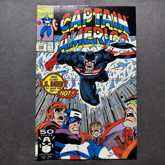 Captain America 386 - Copper Age Marvel Comics 1991