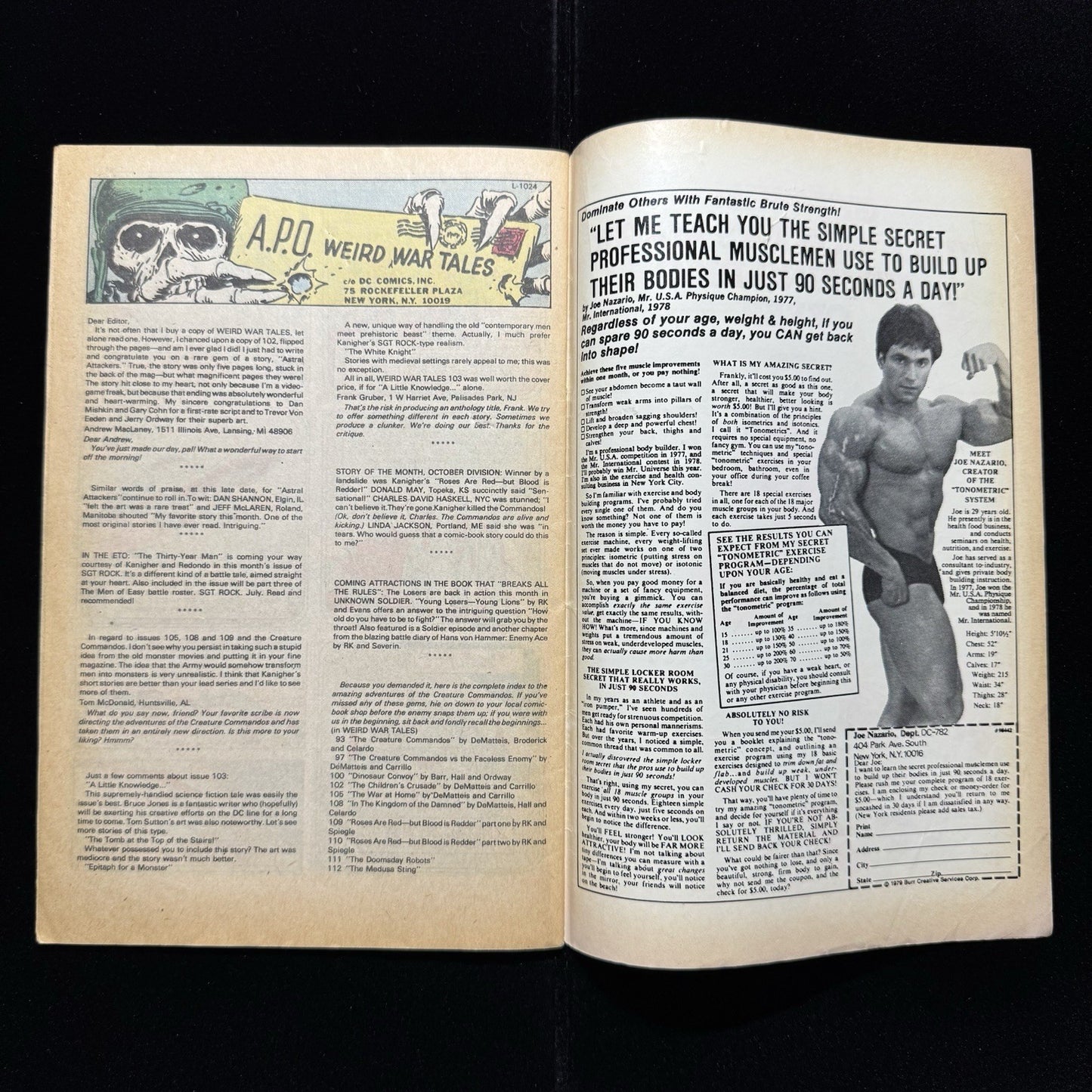 Weird War Tales 113 - 1st App Of G.I. Robot J.A.K.E. - Bronze Age Dc Comics 1982