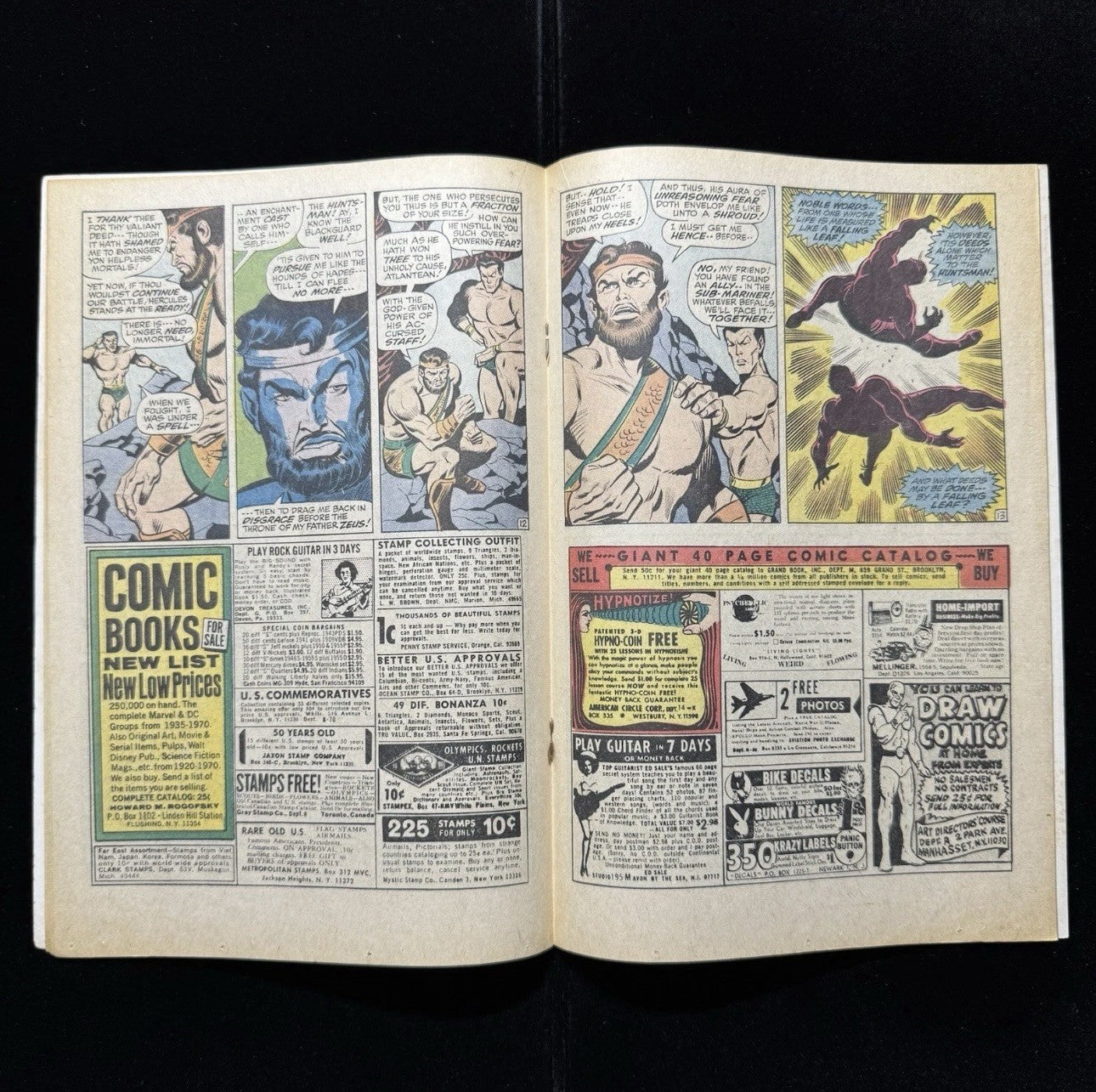 Sub-Mariner 29 - First Meeting Namor & Hercules - Bronze Age Marvel Comics1970