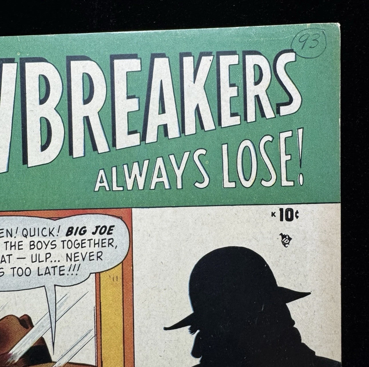 Lawbreakers Always Lose 5 - White Pages - Scarce Golden Age Marvel Comics 1948