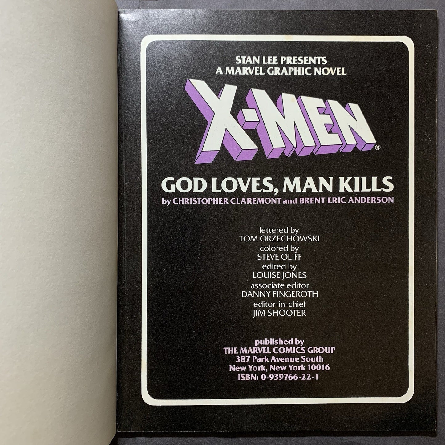 Marvel Graphic Novel 5/ Bronze Age Marvel Comics 1982