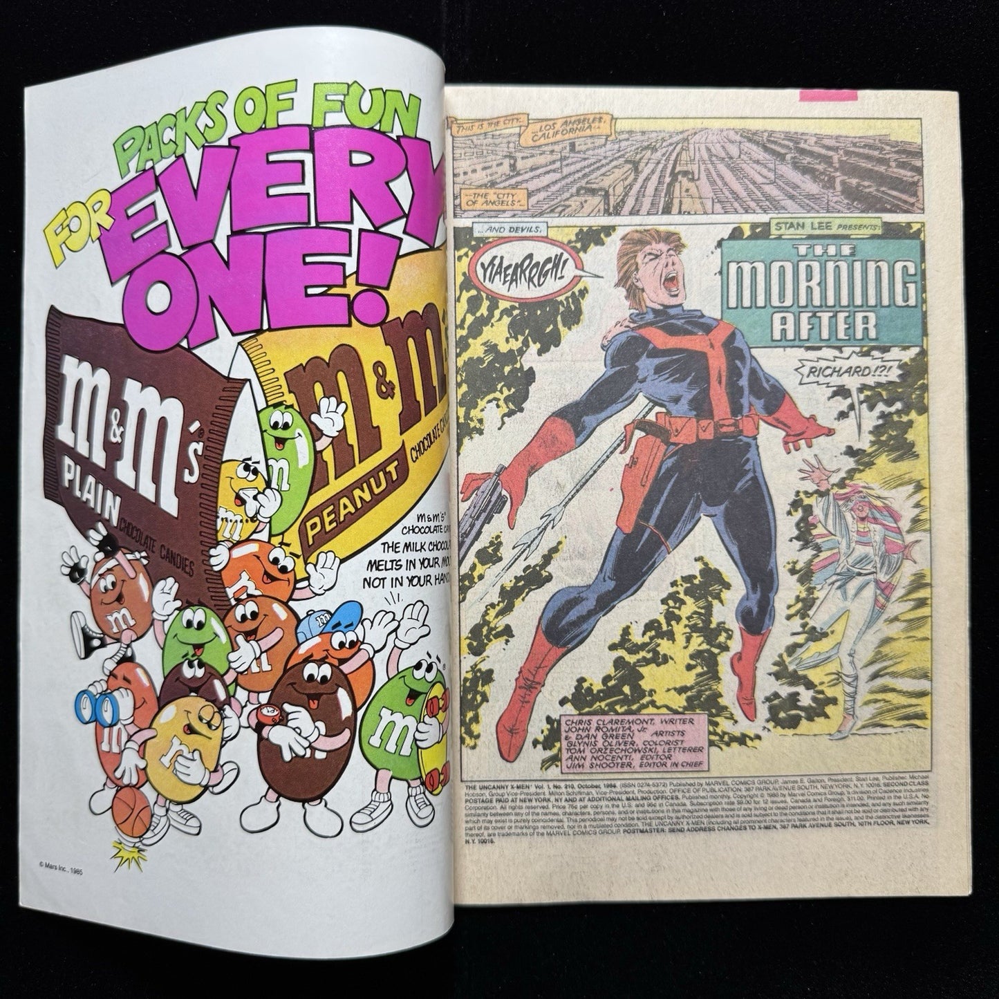 Uncanny X-Men 210 - 1st Cameo Appearance Of Marauders - Copper Age Comics  1986