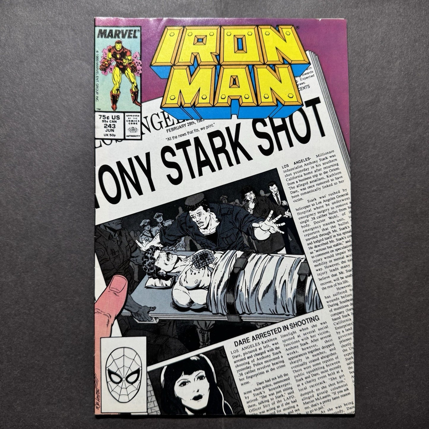 Iron Man 243 - Copper Age Marvel Comics 1989