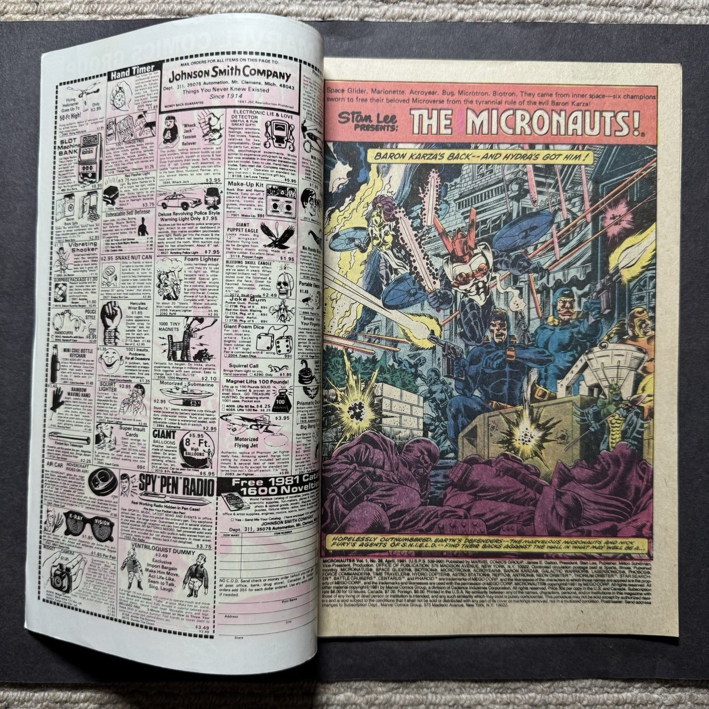 Micronauts 28 - Bronze Age Marvel Comics 1981