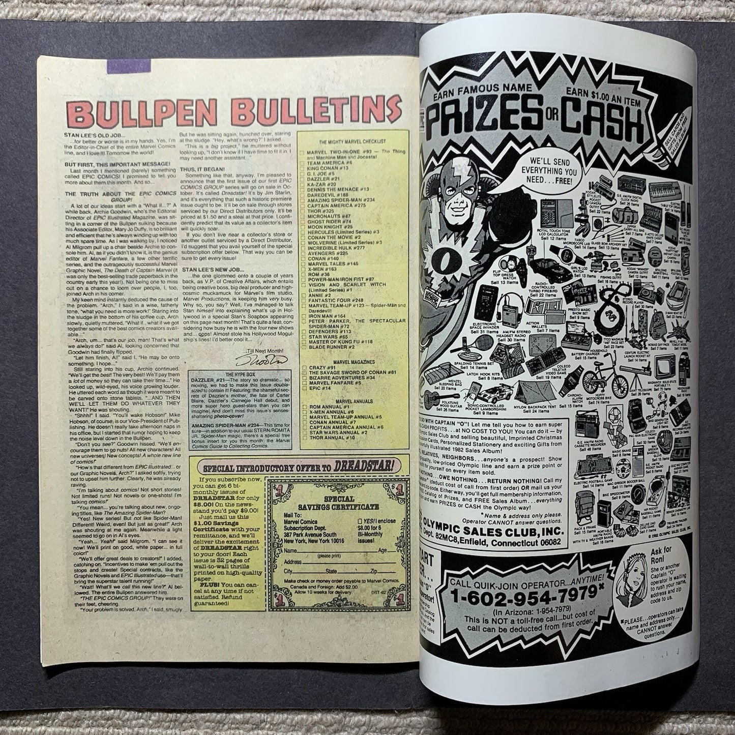 Uncanny X-Men annual 6/ Bronze Age marvel comics 1982