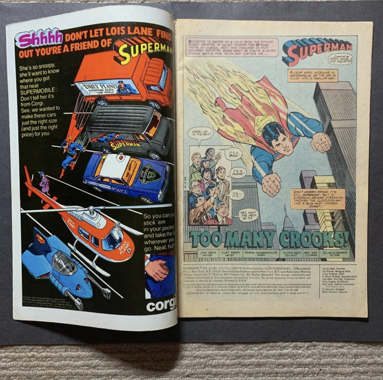 Superman 337 - Bronze Age Dc Comics 1979