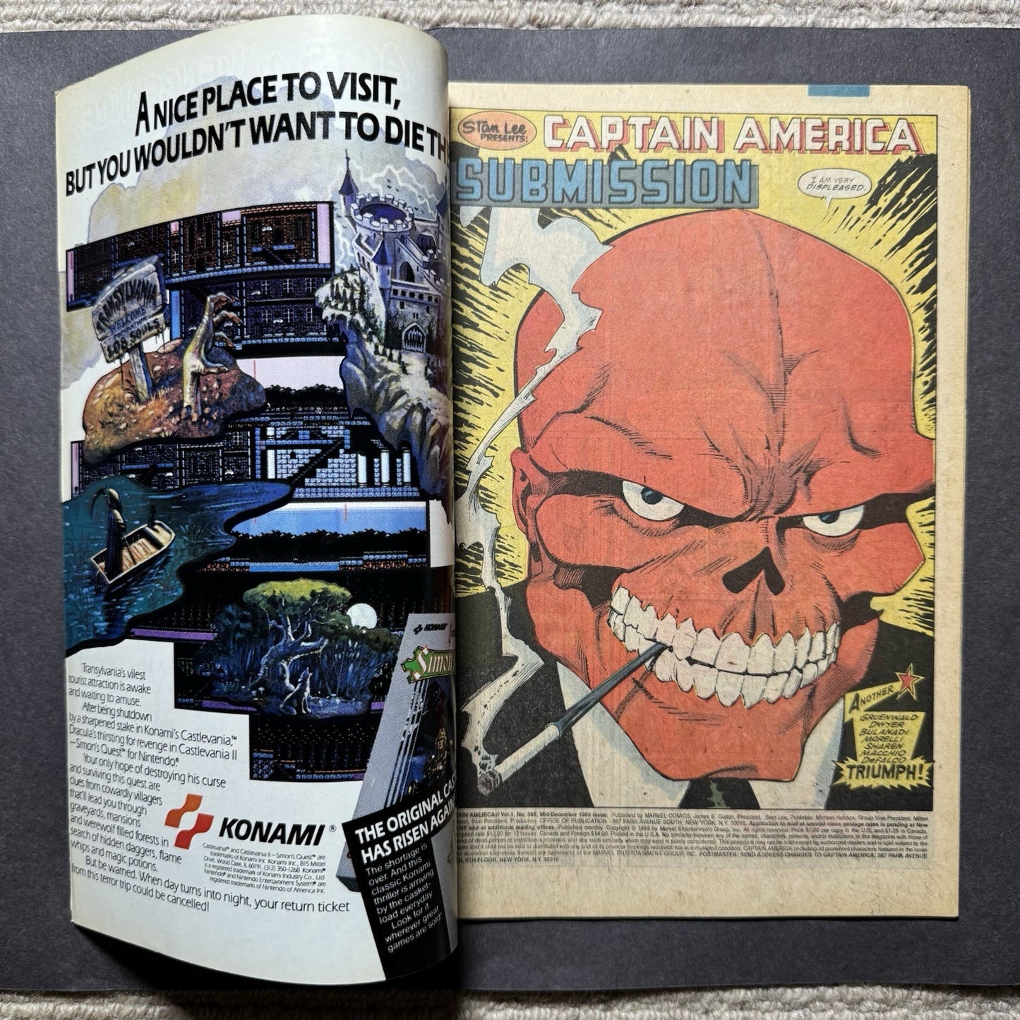 Captain America 365 - Copper Age Marvel Comics 1989
