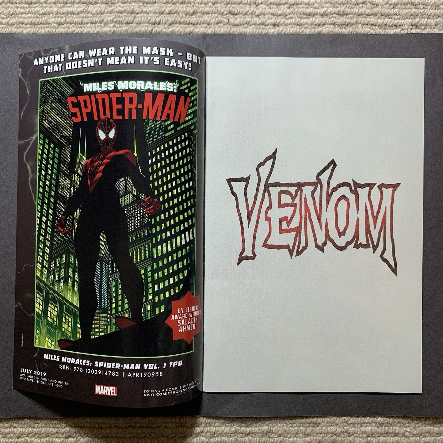 VENOM 16/ SDCC Variant Ltd 4000/ Modern Age Marvel Comics 2019